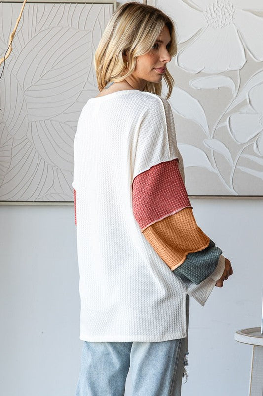 Waffle Knit Top
