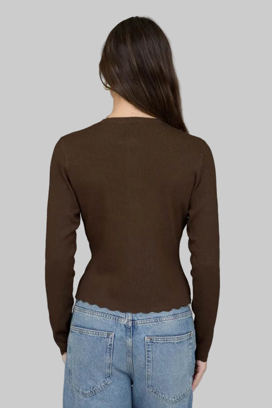 Classy Cardigan-Brown