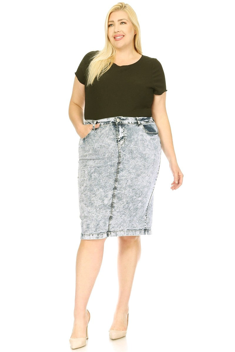 Blue Wash Skirt