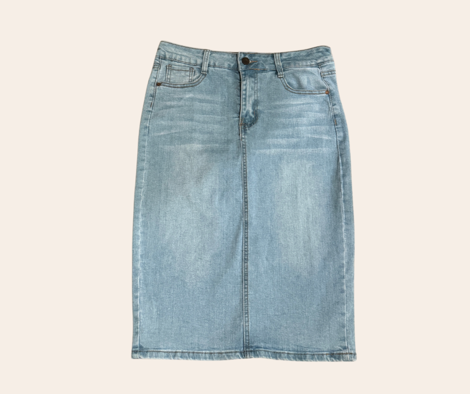 Soul Light Blue Denim Skirt