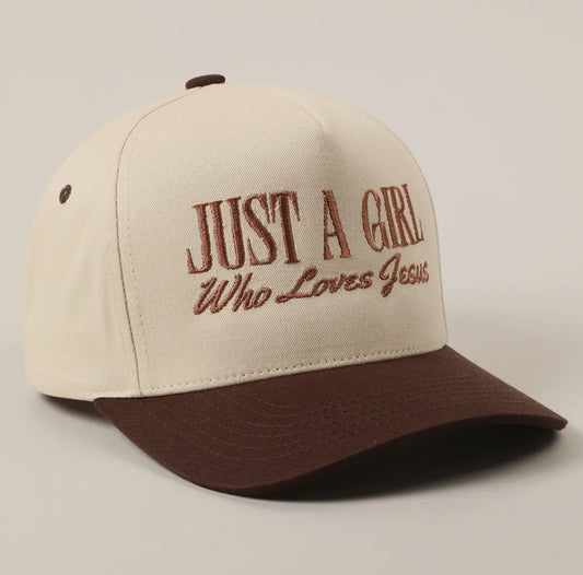 Just a Girl Embroidered Hat