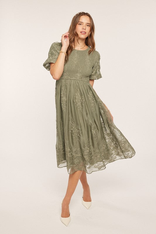 Sage Elegance Dress