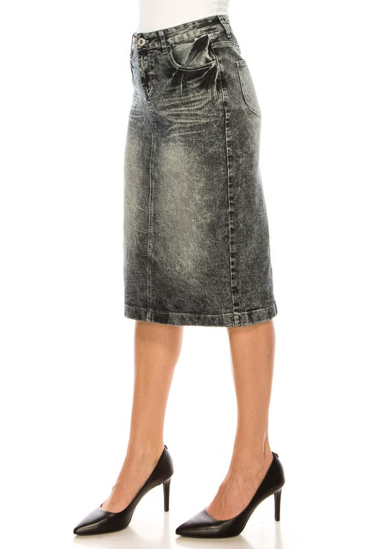 Black Wash Skirt